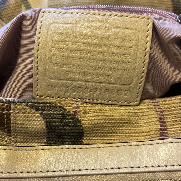 Coach Bags Coach Purse Purple Lining And Leather Straps Poshmark